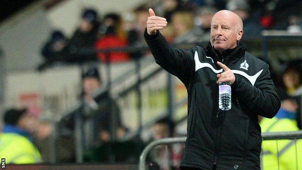 Falkirk manager Peter Houston