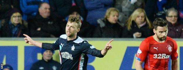 Loy pulled Falkirk level two minutes after they fell behind