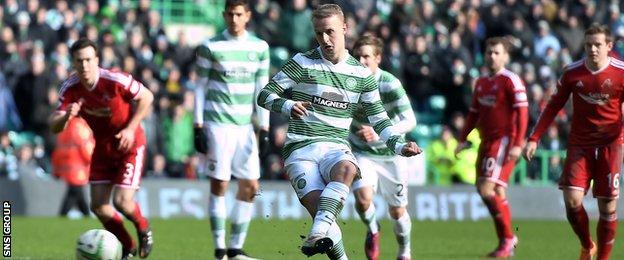 Leigh Griffiths scored from the penalty spot