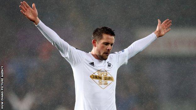 Iceland midfielder Gylfi Sigurdsson joined Swansea from Tottenham in July 2014