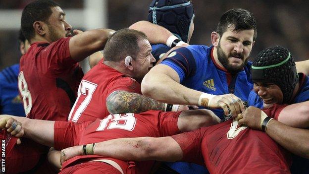 Paul James came off the Wales bench for the final seven minutes against France