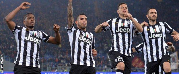 Juventus celebrate