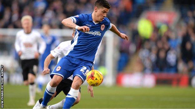 Alex Revell in action for Cardiff City