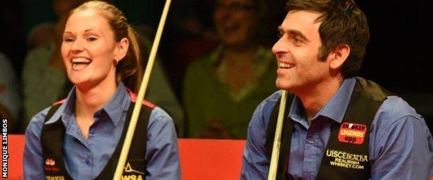 Reanne Evans and Ronnie O'Sullivan