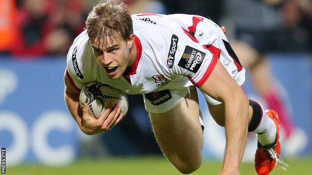 Andrew Trimble has scored 64 tries for Ulster