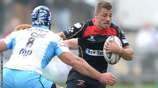 Dorian Jones in action for the Dragons