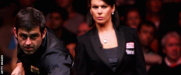 Ronnie O'Sullivan and Michaela Tabb