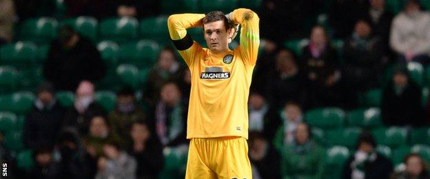 Craig Gordon conceded in the league for the first time since McDairmid Park last month