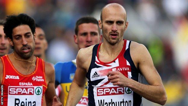 Gareth Warburton has competed for Great Britain at major events