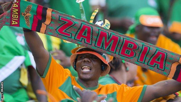 Zambia football fan