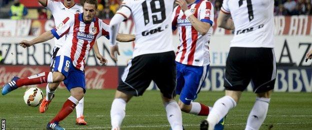 Koke scores for Atletico Madrid