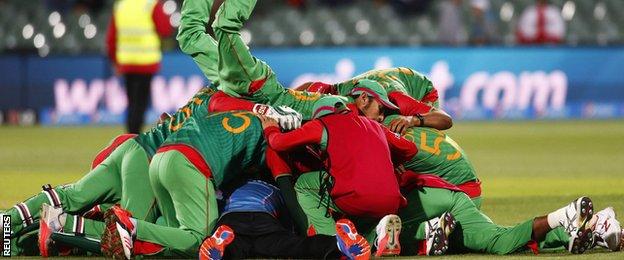 Bangladesh celebrate victory