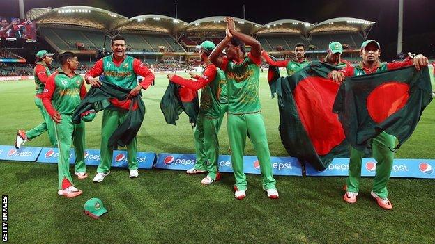 Bangladesh celebrate victory