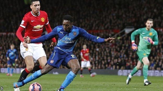 Danny Welbeck scores the winner at Old Trafford