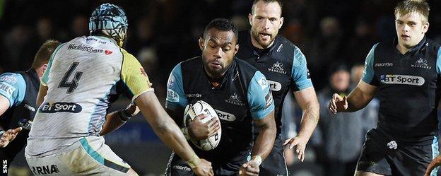 Leone Nakarawa in action for Glasgow Warriors
