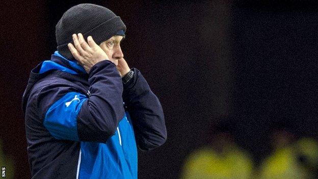 Rangers caretaker manager Kenny McDowall