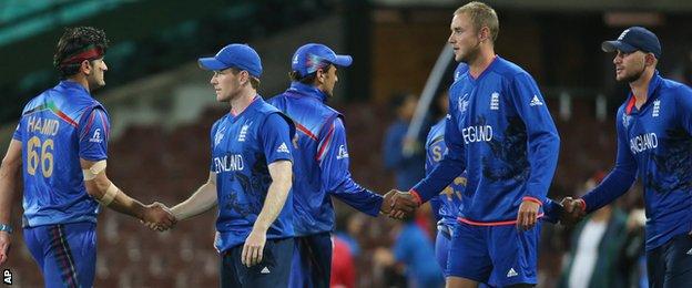 Cricket World Cup 2015 England Beat Afghanistan In Final Game Bbc Sport 9100