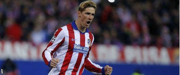 Fernando Torres of Atletico Madrid
