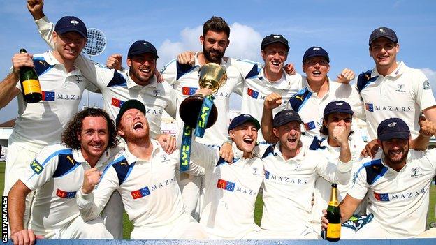 Yorkshire win the County Championship