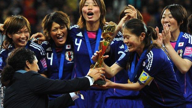 Japan win the 2011 women's World Cup