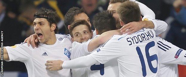 Dynamo Kiev celebrate