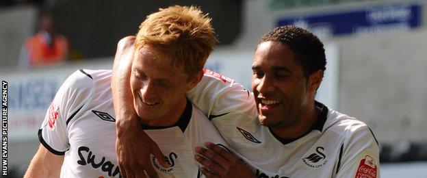 Garry Monk (left) and Ashley Williams