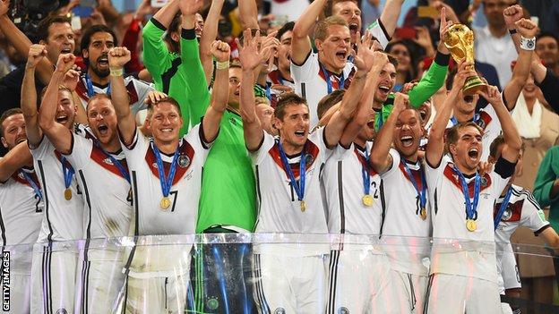 Germany win the World Cup