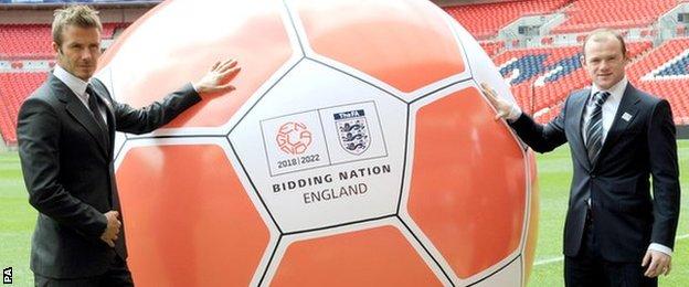David Beckham and Wayne Rooney backed England's bid