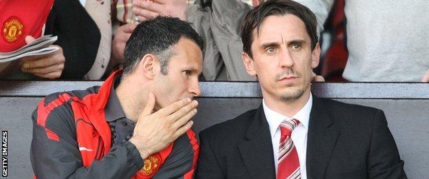 Ryan Giggs and Gary Neville