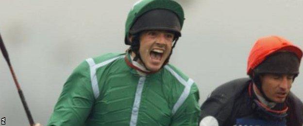 Ruby Walsh after winning the Grand National on Papillon
