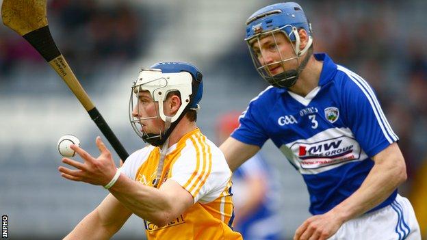 Conor Johnson in action against Laois in last year's Leinster Championship