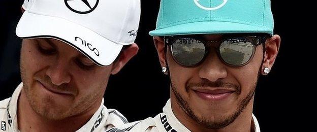 Rosberg and Hamilton