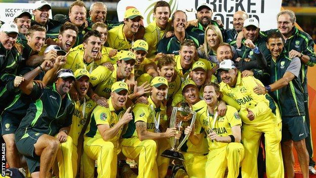 Cricket World Cup 2015: Australia crush New Zealand in final - BBC Sport