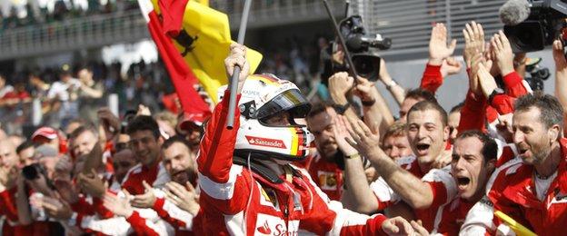 The win was Ferrari's first since 2013