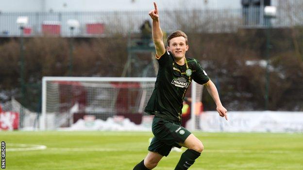 Liam Henderson was on target for Celtic in January's 2-0 win at Hamilton Accies