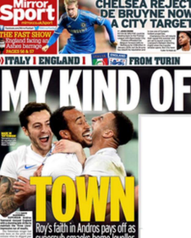 Daily Mirror back page
