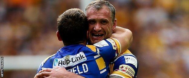 Kevin Sinfield and Jamie Peacock