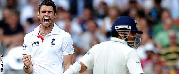 James Anderson & Sachin Tendulkar