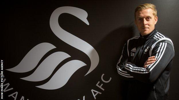 Swansea City manager Garry Monk