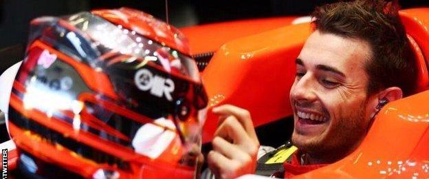 Manor F1 team tweet their support for Jules Bianchi