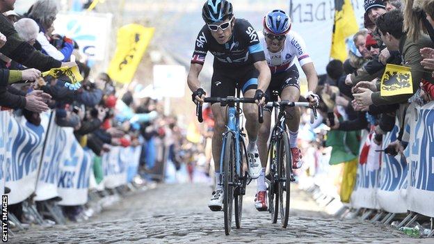 Geraint Thomas has enjoyed success on the cobbles this season after winning the E3 Harelbeke