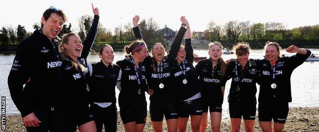 Oxford beat Cambridge in the Boat Race