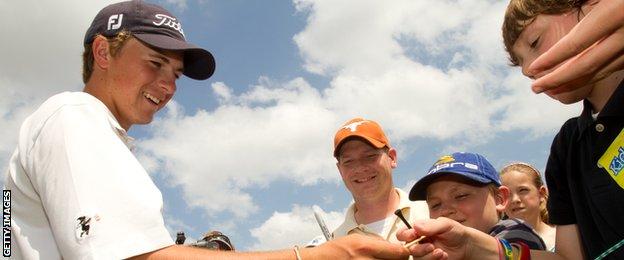 Jordan Spieth at 16