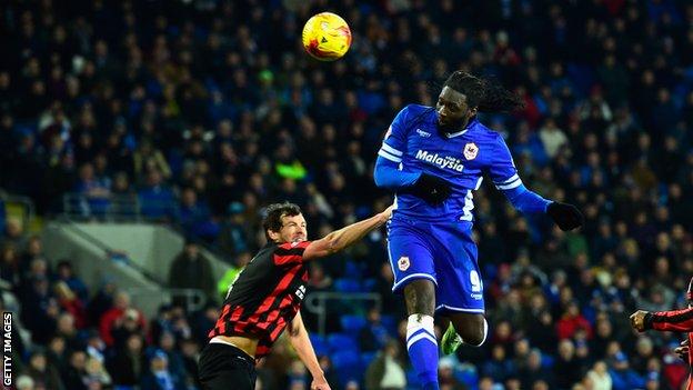 Kenwyne Jones in action for Cardiff City