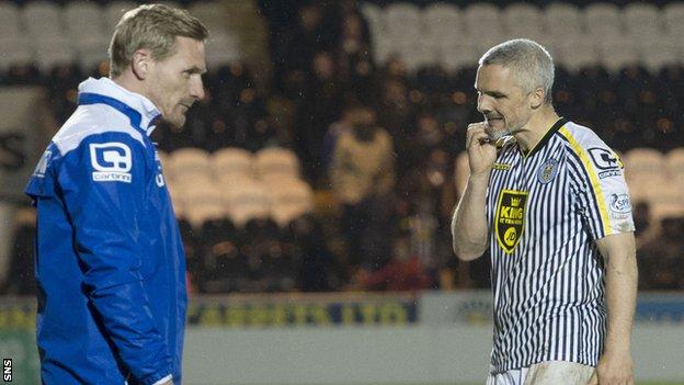 Gary Teale and Jim Goodwin show their disappointment