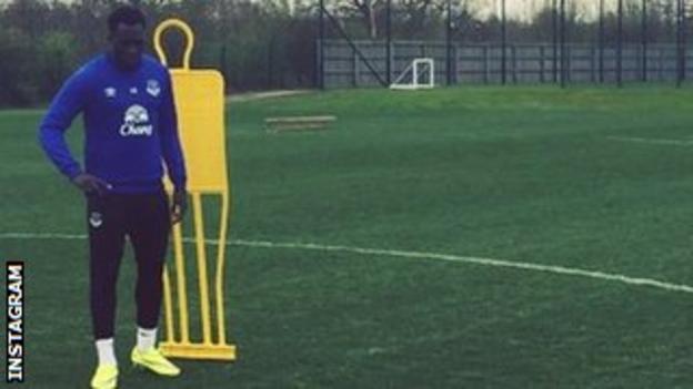 Everton striker Romelu Lukaku