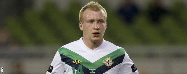 Liam Boyce in action for Northern Ireland in 2011