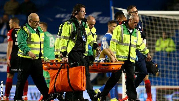 Liverpool's Joao Teixeira breaks leg on loan at Brighton - BBC Sport