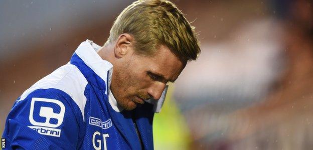 St Mirren manager Gary Teale