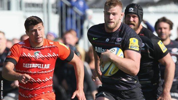 George Kruis: England lock extends Saracens contract - BBC Sport